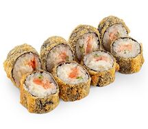 Горячий ролл Осака с креветкой и Salmon (темпура)