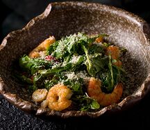 Руккола с креветками