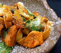 Феттуччине с куриным филе