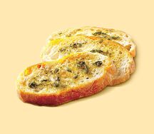 Хлеб с чесночным маслом постный
