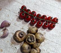 Грибы на мангале