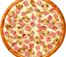 Пицца Грибная с ветчиной