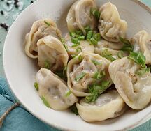 Пельмени со свининой и говядиной
