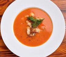 Рыбный суп Potage lie de arête de poisson