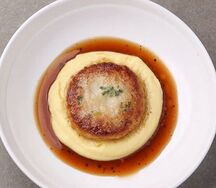Куриная котлета с запеченным картофельным пюре