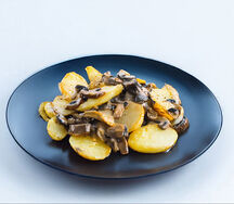 Картофель по-домашнему с грибами