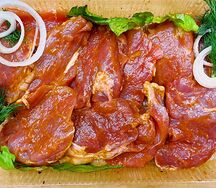 Свиная мякоть в маринаде