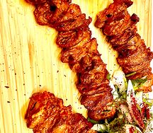 Шашлык из сердечек курицы 