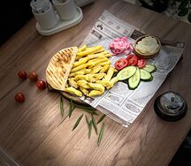 Гиро с картошкой по деревенски 