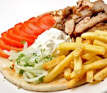 Сувлаки со свининой открытые