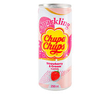 Chupa Chups клубника со сливками в жестяной банке