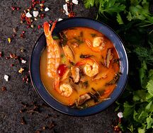 Суп Том ям с креветками