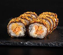 Темпура с угрем и красной рыбой