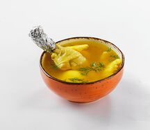 Суп с кукурузными клецками