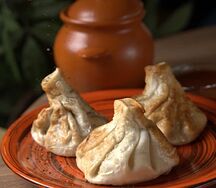 Хинкали с сыром жареные