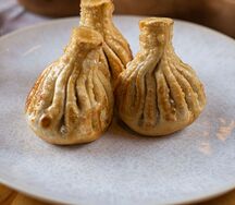 Жареные хинкали с говядиной 