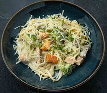 Паста с лососем