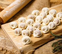 Домашние пельмени из говядины и индейки