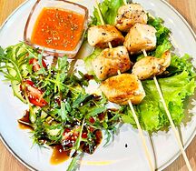 Куриный шашлычок с овощами