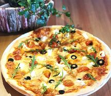 Пицца на тонком Курица и Грибы