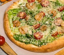 Пицца Цезарь с креветками
