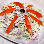 С ветчиной и грибами