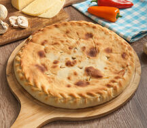 Пирог с сыром и грибами