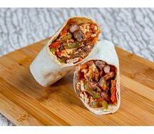 Буррито с говядиной и сыром