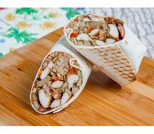 Буррито с овощами и рисом