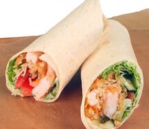 Цезарь-ролл c креветкой