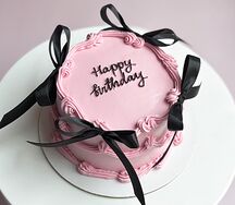 Бенто-торт в стиле ламбет с бантиками