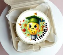 Бенто-торт на День знаний с лампочкой