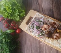 Сибас на мангале