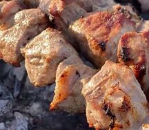 Шашлык из cвинoго окорока