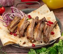 Шашлык из семечек баранины