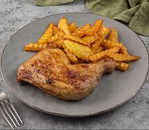 Окорочок с гарниром