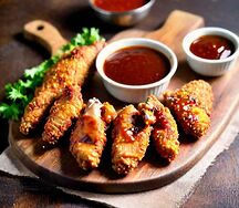 Хрустящие крылышки с фирменным острым соусом