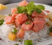 Поке с лососем