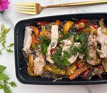 Гречневая лапша с курицей