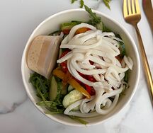 Салат с Кальмаром и овощами