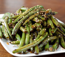Стручковая фасоль жареная