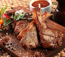 Шашлык из бараньи корейки