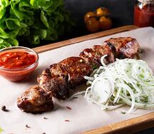 Шашлык из ливера баранины