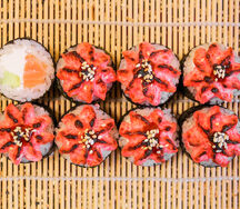 Дабл хот с лососем