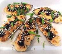 Мидии запеченные Спайси 