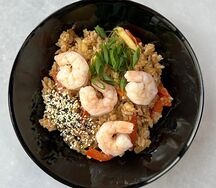 Рис с креветками том ям 