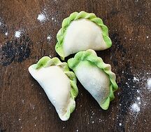 Вареники с сыром и зеленью