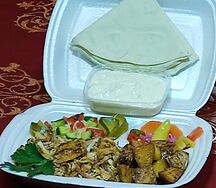 Арабская шаурма в тарелке Мистер Руру