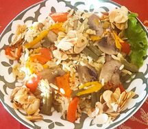 Плов с овощами вегетарианский