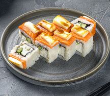 Запеченный ролл Филадельфия с моцареллой